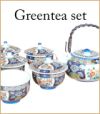 japan pottery ceramics | greentea set