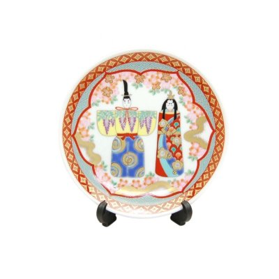 [Made in Japan] Hina ningyou Ornamental plate (a plate displayed at the Girls' Festival)