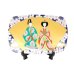 [Made in Japan] Senmen hina Ornamental plate (Large)  (a plate displayed at the Girls' Festival)