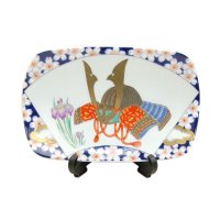 Small Decorative Plate Senmen Kabuto (Small)