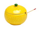 Condiment Container with Bamboo Spoon Yuzu Citron