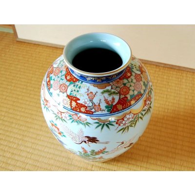 Photo3: Vase Tsuru hanazono