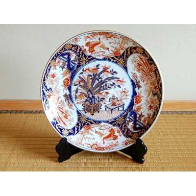 [Made in Japan] Kinran mokkou Ornamental plate(30cm)