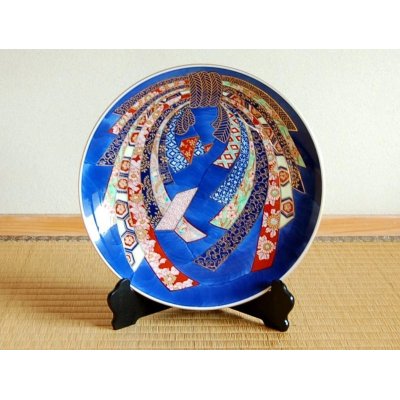 [Made in Japan] Kinsai Noshi Ornamental plate(39cm)