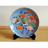 Decorative Plate with Stand (30cm) Hanazuru