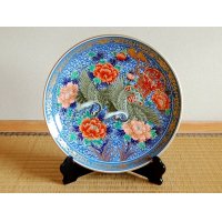 Decorative Plate with Stand (30cm) Hanazuru