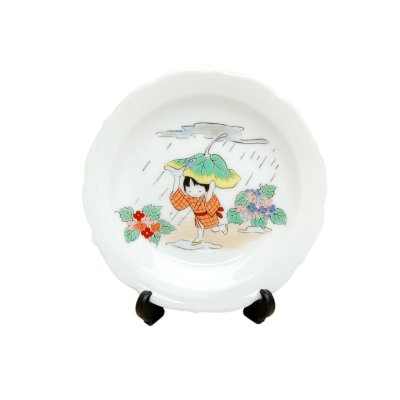 [Made in Japan] Tsuyu dayori (June) Monthly Small ornamental plate