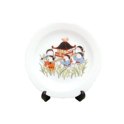 [Made in Japan] Omatsuri festival (October) Monthly Small ornamental plate