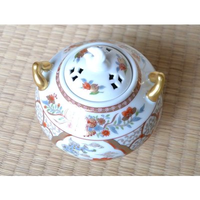 Photo3: Incense Burner Nishiki shishi