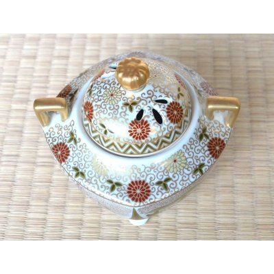 Photo4: Incense Burner Nishiki shunkei-zu