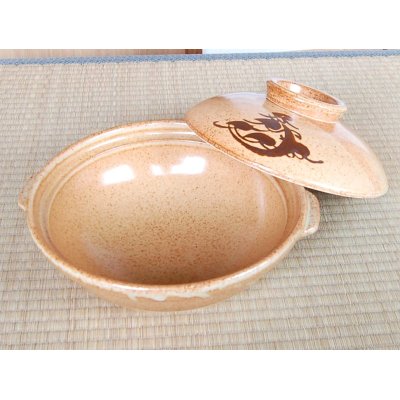 Photo2: Earthen Pot DONABE Anraku 9-sun (for two or three people)