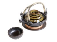 Dobin steamer Cha kuro midori oribe