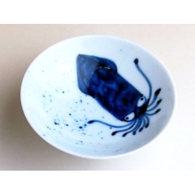 Photo2: Sake Cup Umi no sachi Squid (8.5cm/3.3in)