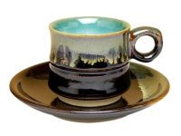 Coffee Cup and Saucer Youhen nagashi