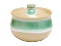 Bowl with Lid Ao nagashi