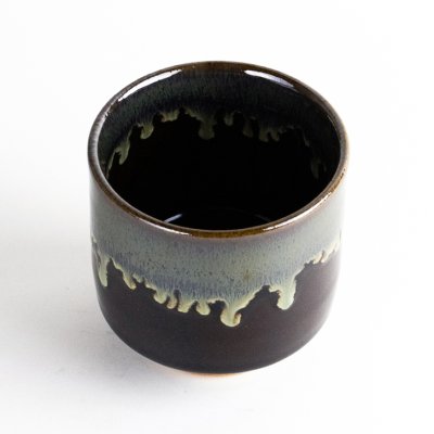 Photo3: Yunomi Tea Cup (Large) for Green Tea Shikkoku Black