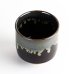 Photo3: Yunomi Tea Cup (Large) for Green Tea Shikkoku Black (3)