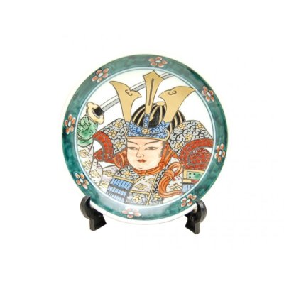 [Made in Japan] Musha Ornamental plate (a plate displayed at the Boys' Festival)