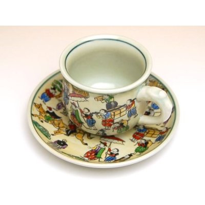 Photo3: Coffee Cup and Saucer Emaki