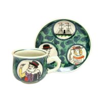 Nanbanjin (Green) Cup and saucer