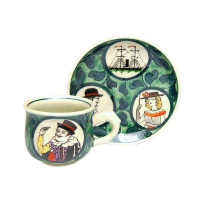 [Made in Japan] Nanbanjin (Green) Cup and saucer