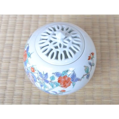 Photo3: Incense Burner Nishiki botan