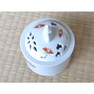 Photo3: Incense Burner Nishiki botan