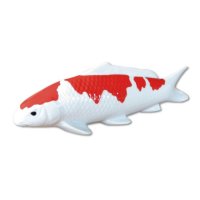 Figurine Koi kohaku Carp red and white (30cm/11.8in)