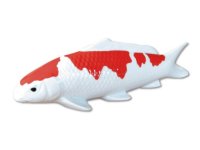 Figurine Koi kohaku Carp red and white (30cm/11.8in)