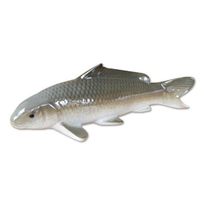 Photo1: Figurine Koi cha Carp brown (30cm/11.8in)