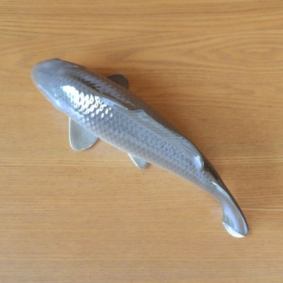 Photo4: Figurine Koi cha Carp brown (30cm/11.8in)