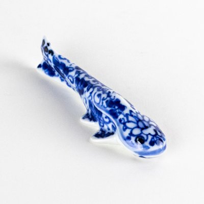 Photo3: Chopstick Rest Catfish Hanakarakusa-Namazu