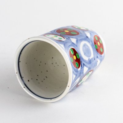 Photo4: Sake Hexagonal Cup Maru-Mon