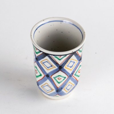 Photo2: Sake Hexagonal Cup Hishi-Mon
