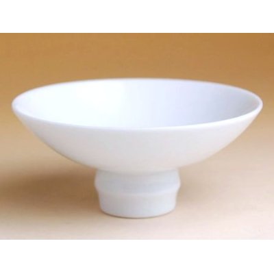 Photo1: Sake Cup hakuji White (8.5cm/3.3in)
