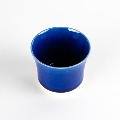 Photo3: Sake Cup Asanoha Ruri Blue