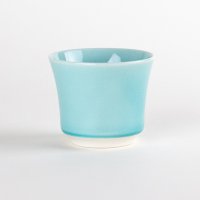 Sake Cup Asanoha Aquamarine