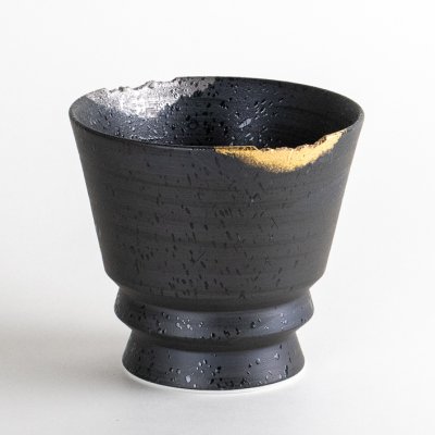 Photo3: Ceramic Rocks Glass Gaku Black