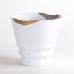 Photo1: Ceramic Rocks Glass Gaku White (1)