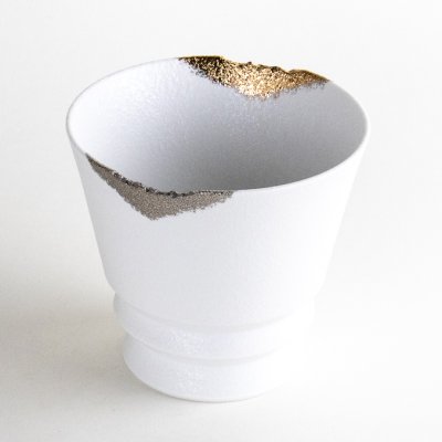 Photo2: Ceramic Rocks Glass Gaku White