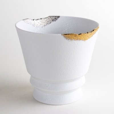 Photo4: Ceramic Rocks Glass Gaku White