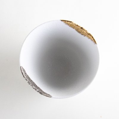 Photo6: Ceramic Rocks Glass Gaku White