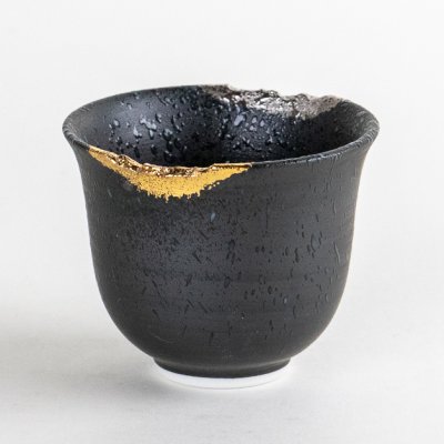 Photo1: Sake Cup Gaku Black