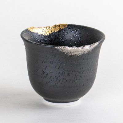 Photo2: Sake Cup Gaku Black