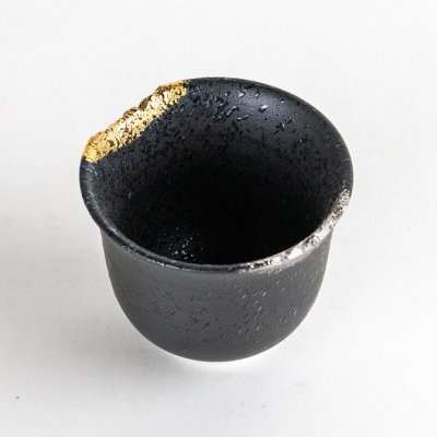 Photo3: Sake Cup Gaku Black
