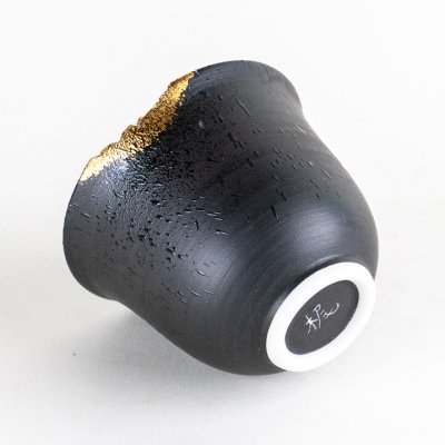 Photo4: Sake Cup Gaku Black