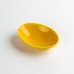 Photo1: Small Plate Oval mamezara Yellow (7cm/2.7in) (1)