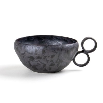 Photo1: Medium Bowl Soup cup Kuro shibori (15.3cm/6in)