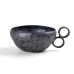 Photo1: Medium Bowl Soup cup Kuro shibori (15.3cm/6in) (1)