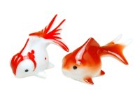 Figurine Demekin Goldfish (Mottle & Red)